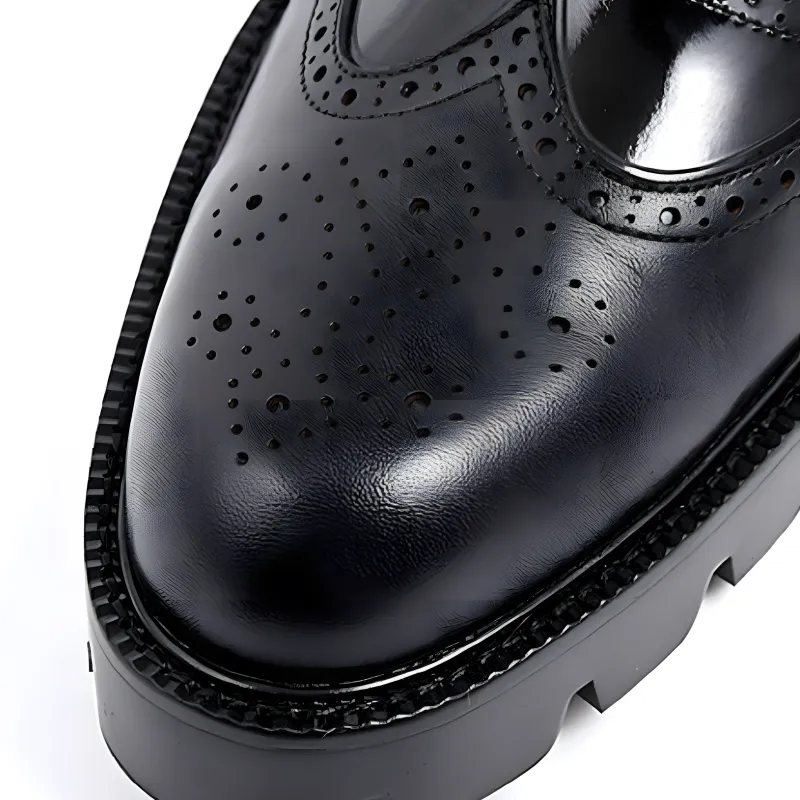 Men’s Oxford Shoes Wingtip Zipper