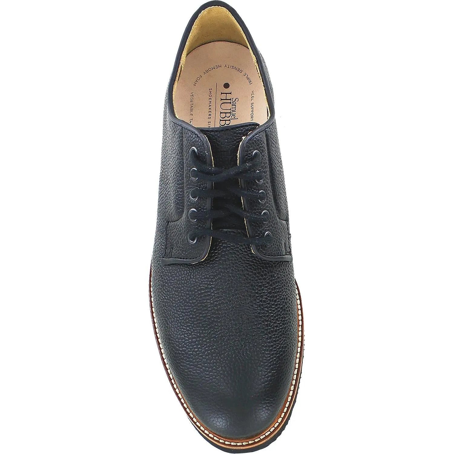 Men's Samuel Hubbard Highlander Black Pebble Grain Leather