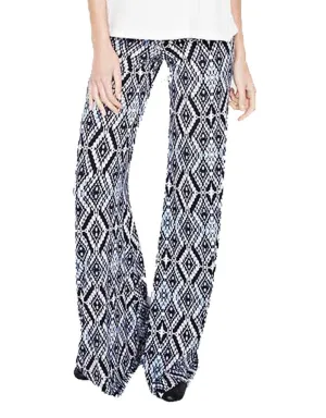 Michael Lauren Derby Wide Leg Pant in Faded Navy