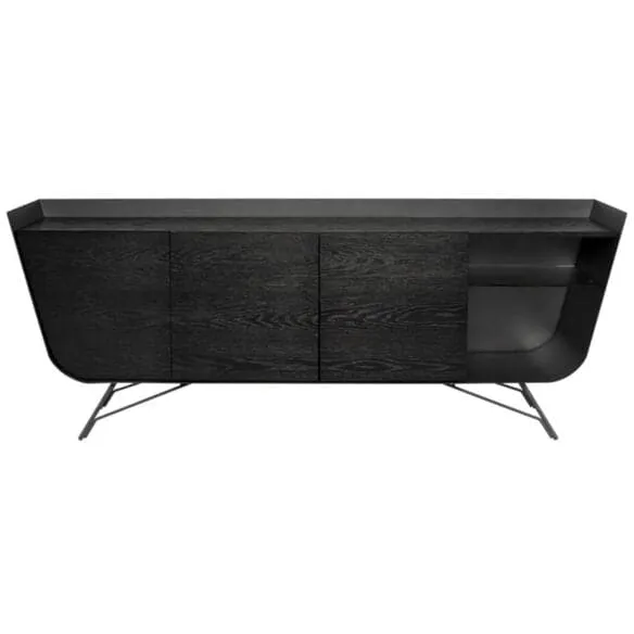 Mid-Century Modern Sideboard in Onyx