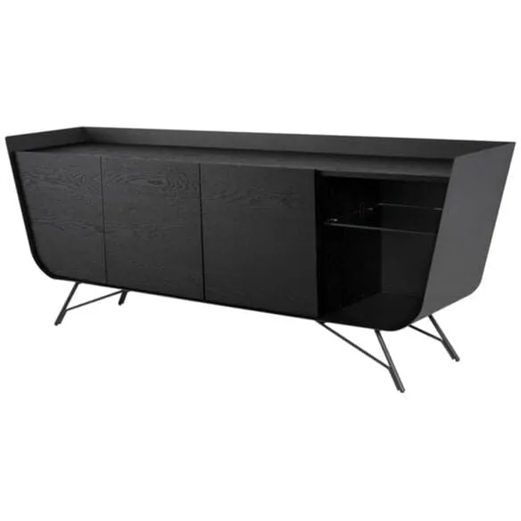 Mid-Century Modern Sideboard in Onyx