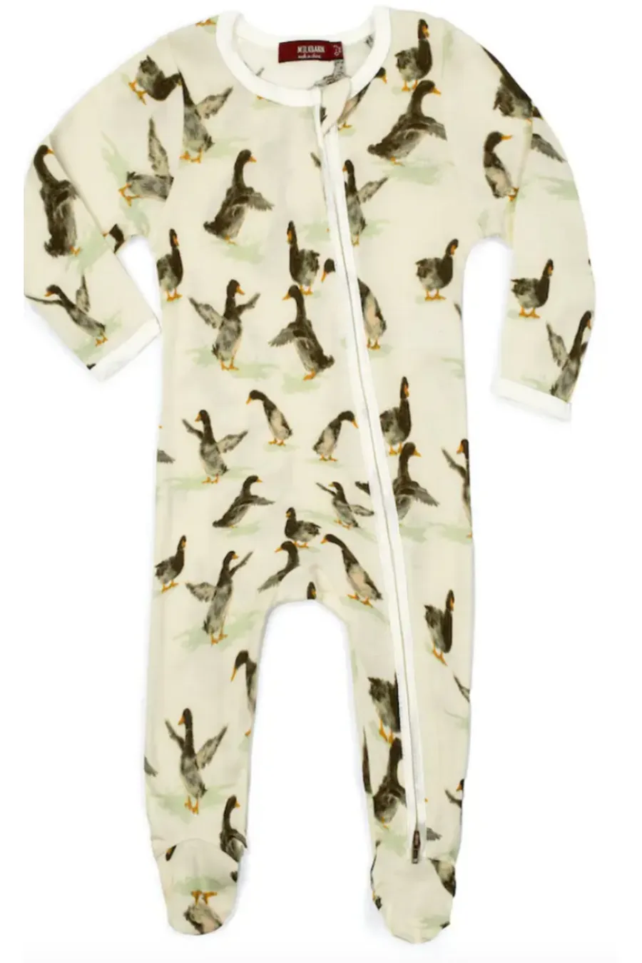 Milkbarn 3-6M Zipper Pajamas
