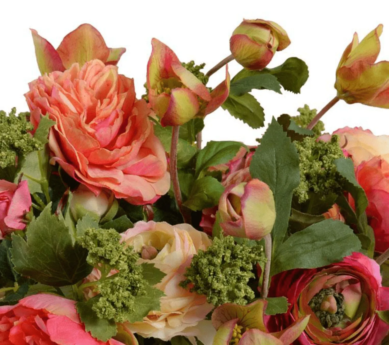Mixed Coral Flower Arrangement - Two Sizes