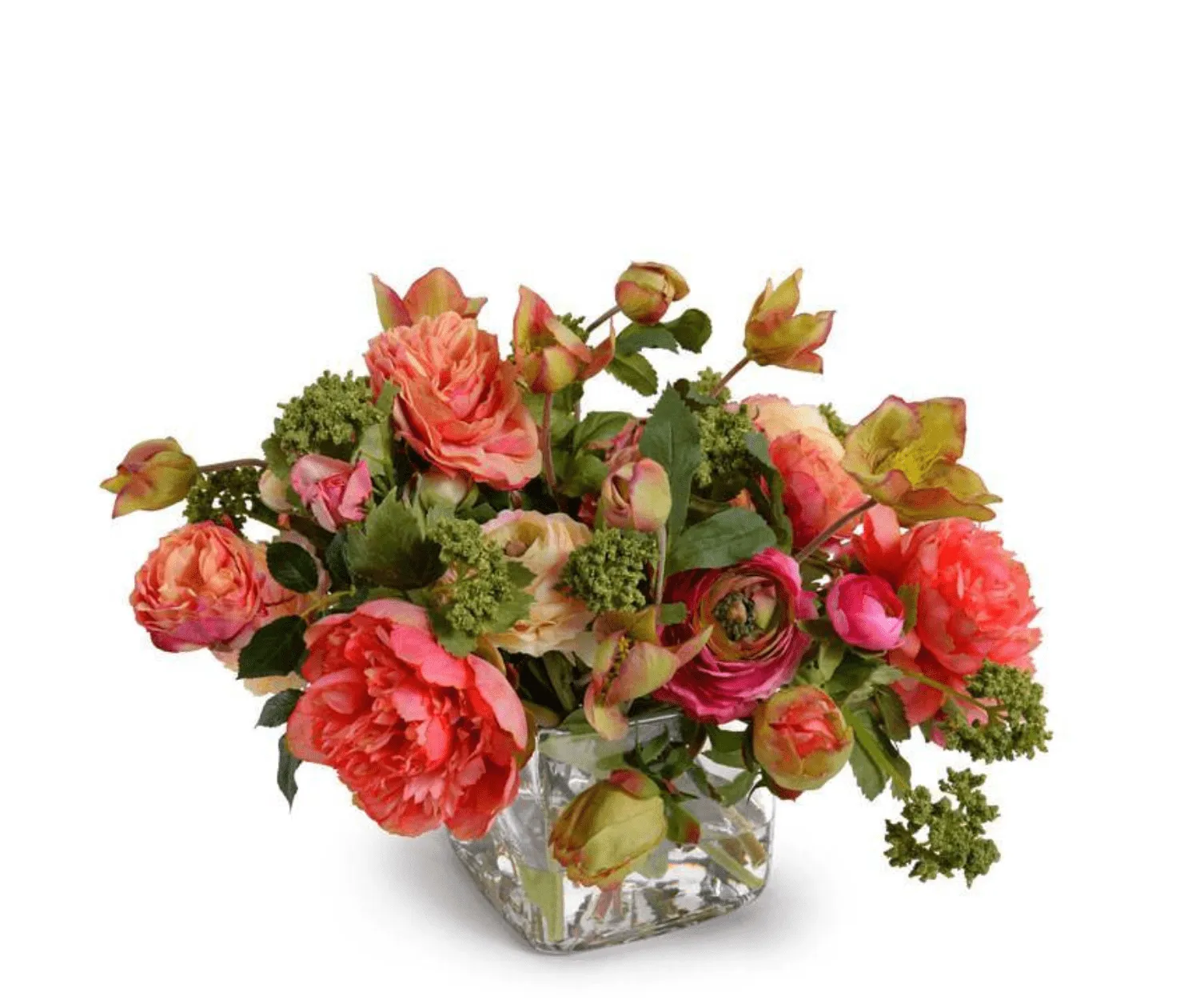 Mixed Coral Flower Arrangement - Two Sizes