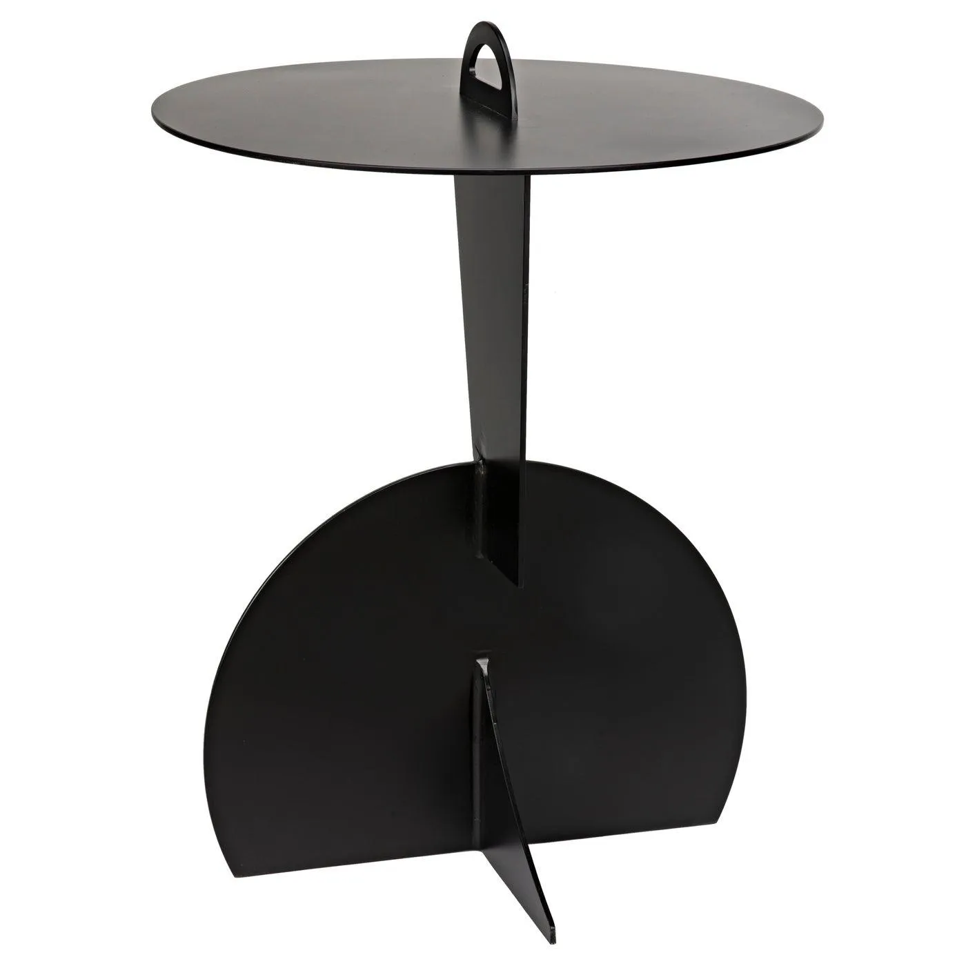 Mobilis Side Table, Black Steel by Noir
