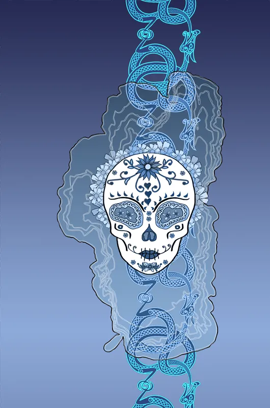 Mountain Shadow - Tahoe Sugar Skull Athletic T-shirt
