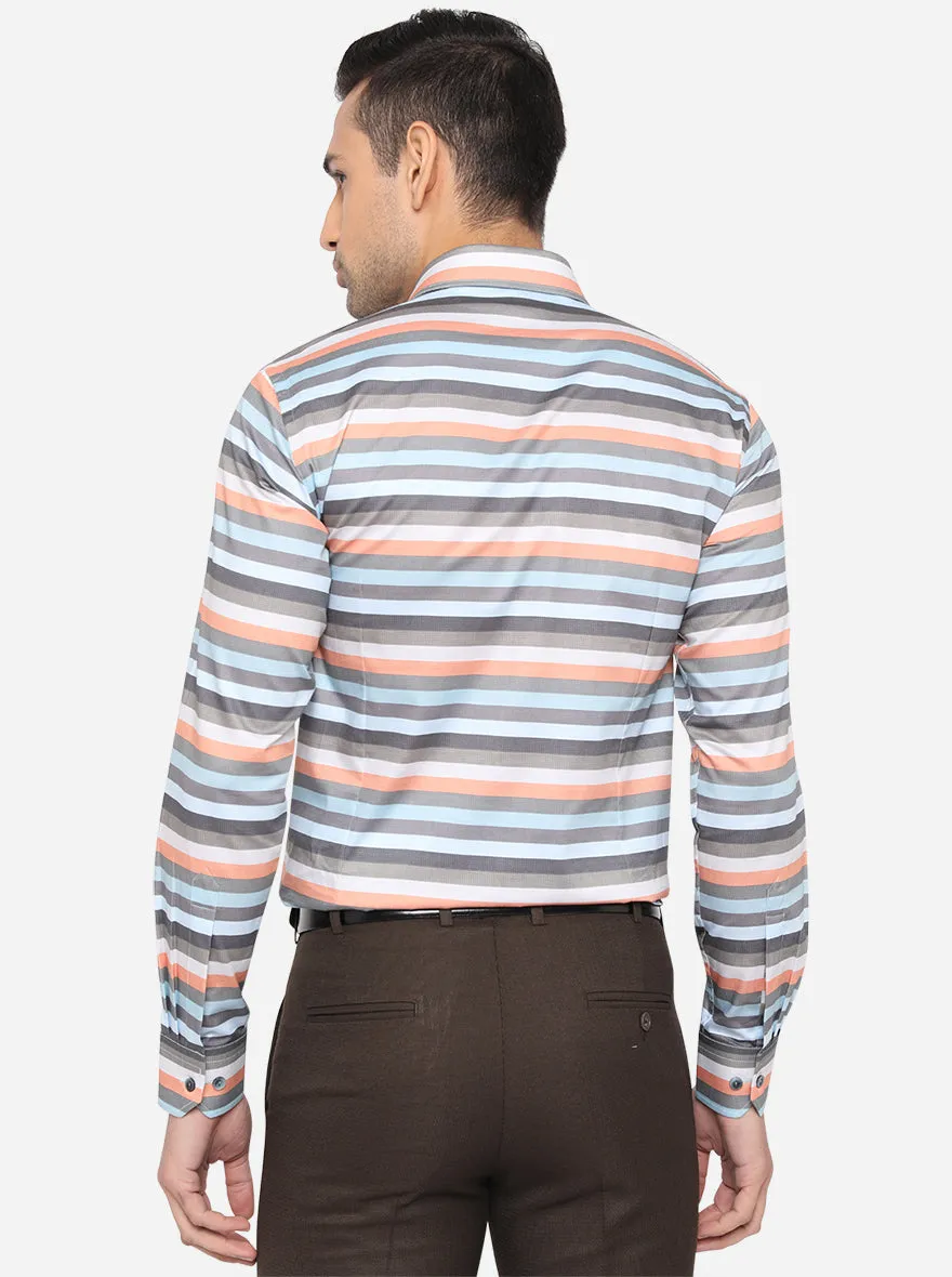 Multicolor Printed Slim Fit Party Wear Shirt | Wyre