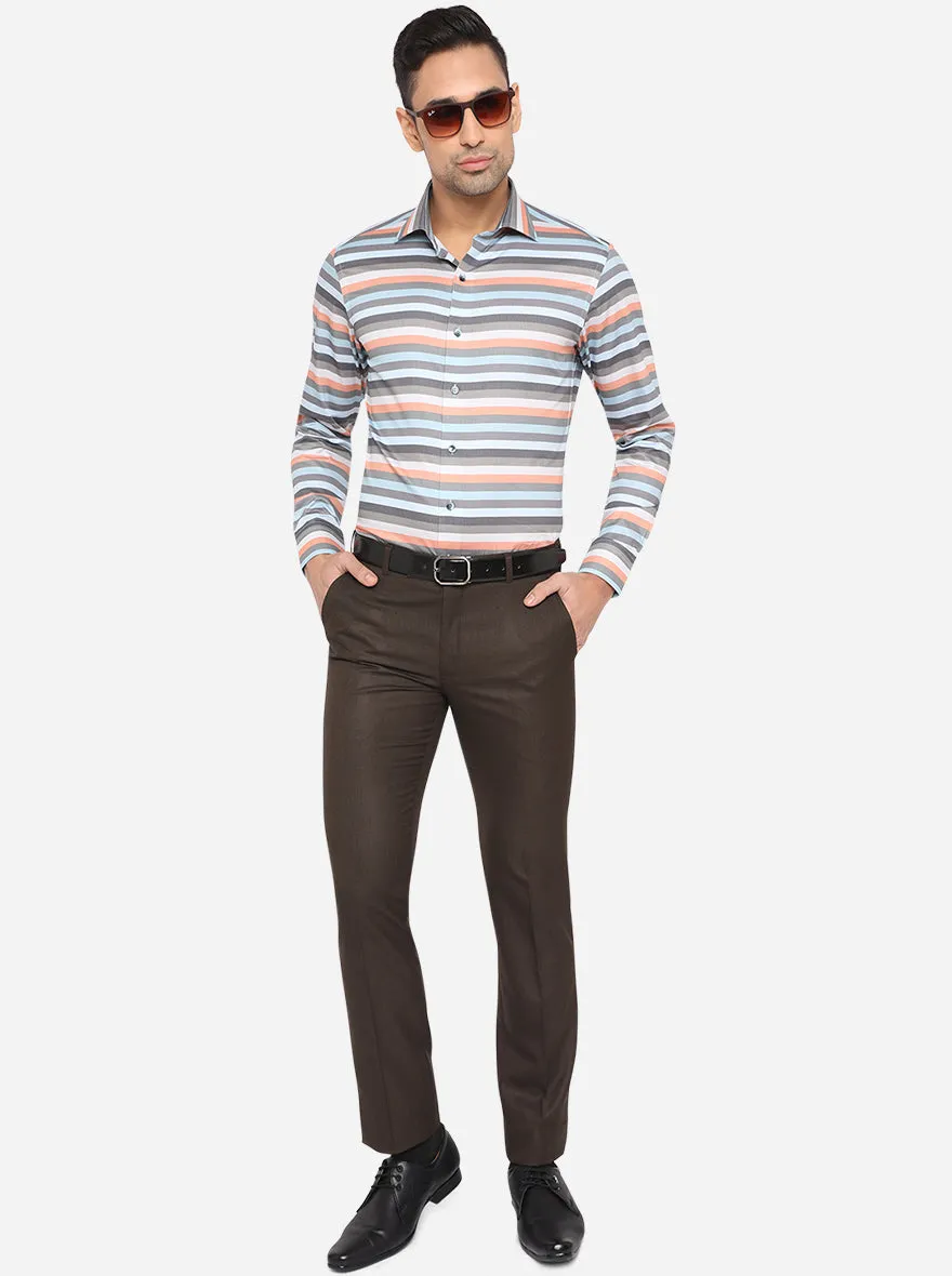 Multicolor Printed Slim Fit Party Wear Shirt | Wyre