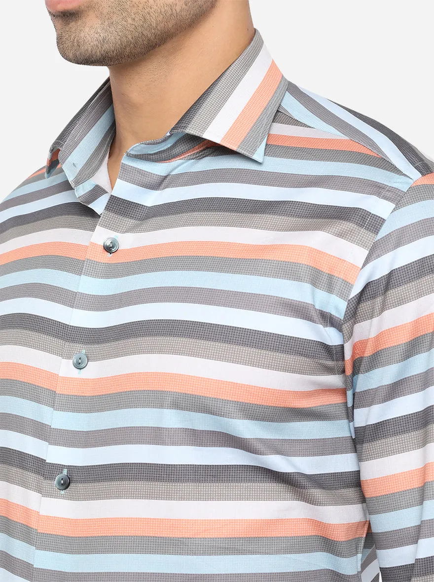 Multicolor Printed Slim Fit Party Wear Shirt | Wyre