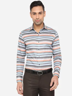 Multicolor Printed Slim Fit Party Wear Shirt | Wyre