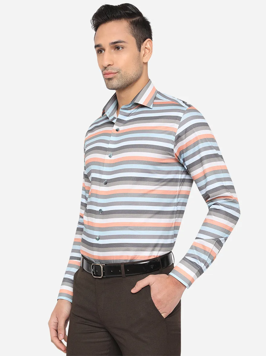 Multicolor Printed Slim Fit Party Wear Shirt | Wyre
