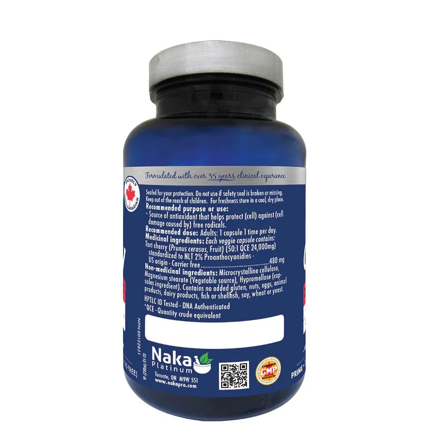 Naka Tart Cherry 125mg - 125 Veg Capsules