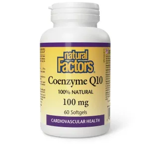 Natural Factors Coenzyme Q10 100% Natural 100mg