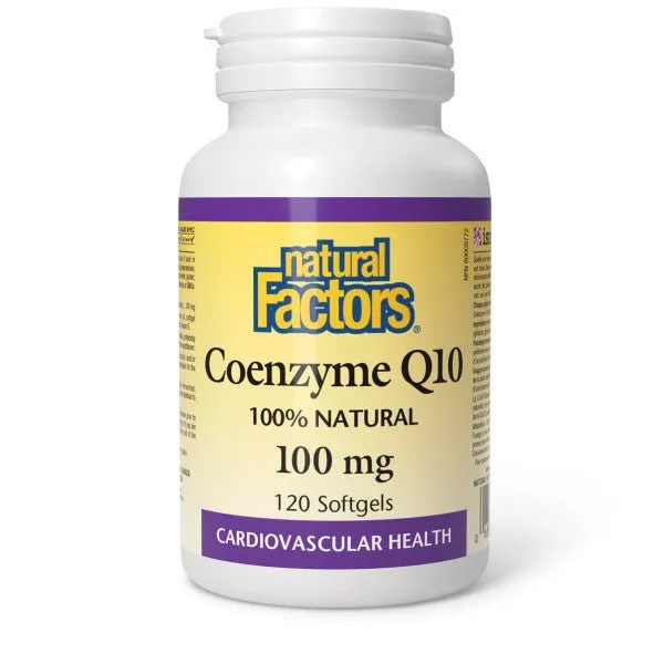 Natural Factors Coenzyme Q10 100% Natural 100mg