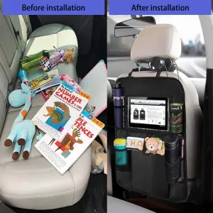 New Carisma Car Backseat Organizer with Touch Screen Tablet Holder  Storage Pockets
