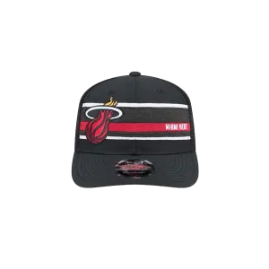 New Era Miami HEAT Stripe Trucker Stretch Snapback
