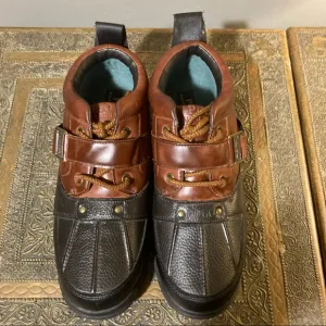 NEW Men’s polo Ralph Lauren hearty duck low ankle boots 7 topsider
