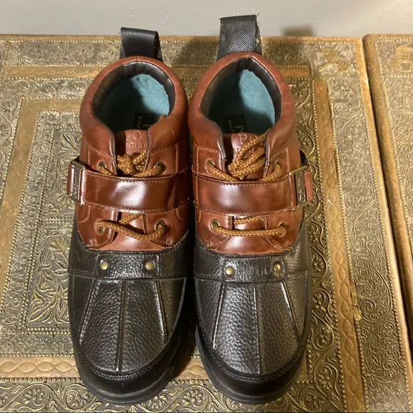 NEW Men’s polo Ralph Lauren hearty duck low ankle boots 7 topsider