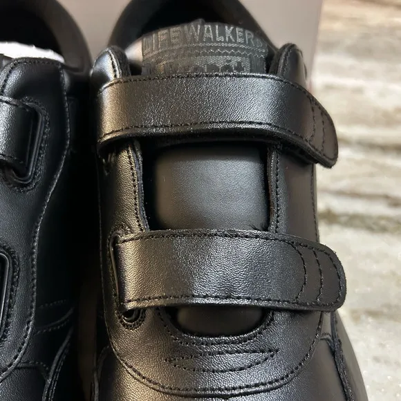 NIB Propet Lifewalker Strap Sneaker, Black, Men's 11.5 W(E)