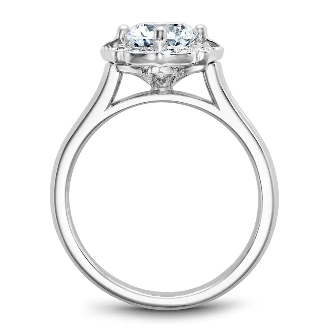 Noam Carver 14kt White Gold 0.50ct Round NSEW Halo
