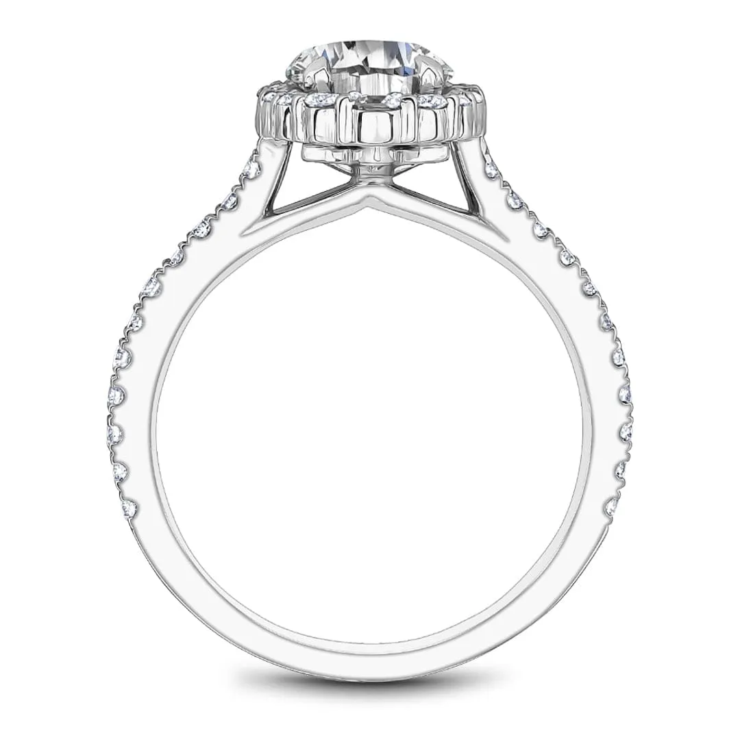 Noam Carver 14kt White Gold Round Halo