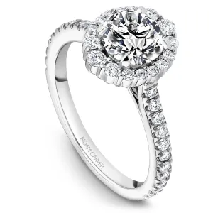 Noam Carver 14kt White Gold Round Halo