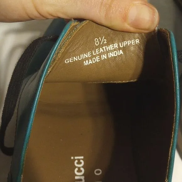 Ombre Blue Leather Bacco Bucci Dress Shoes