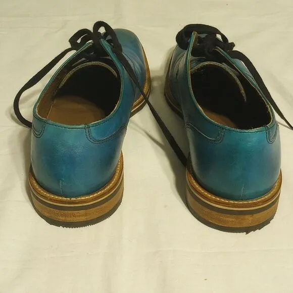 Ombre Blue Leather Bacco Bucci Dress Shoes