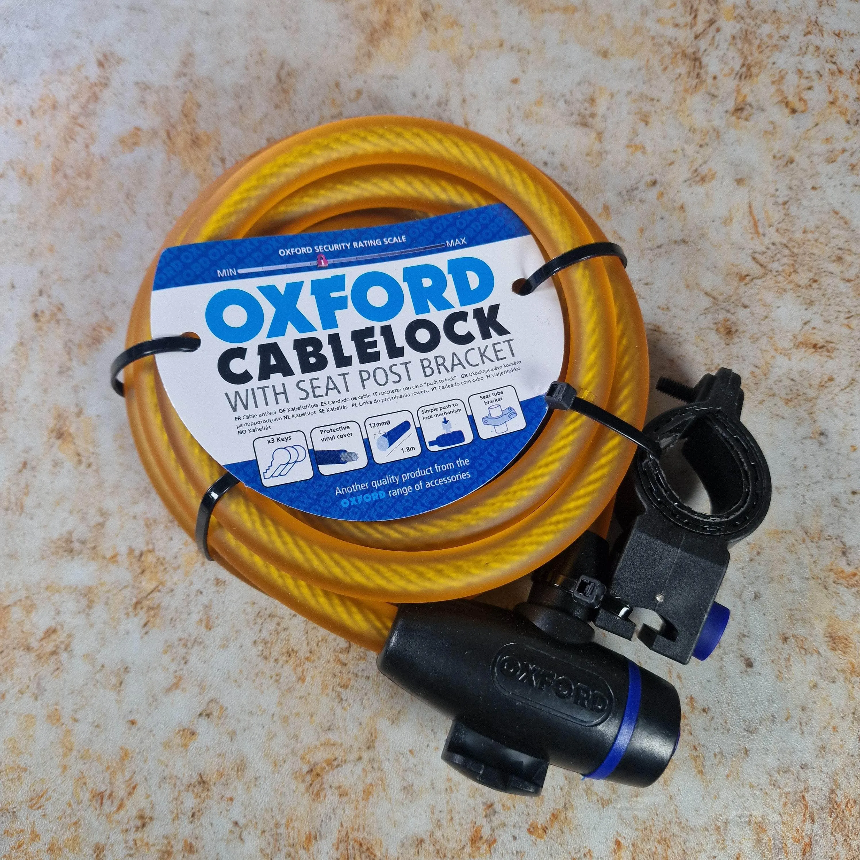 Oxford Cable Lock 12mm x 1800mm