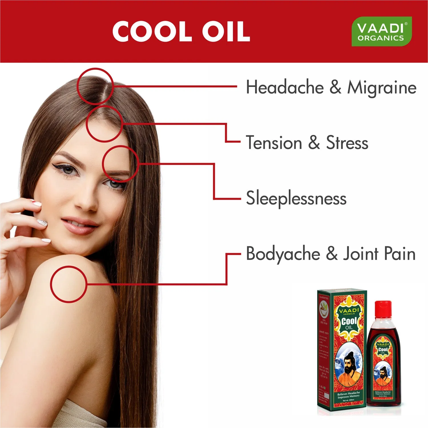 Pack of 2 Cool Oil with Triphla & Almond (200ml x 2)