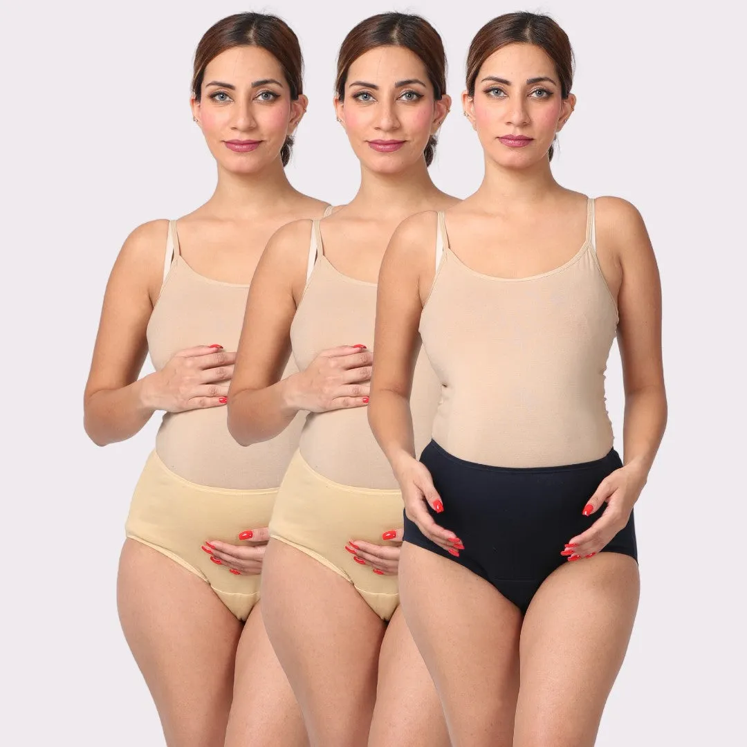 Pack Of 3 Maternity High Waist Incontinence Panty