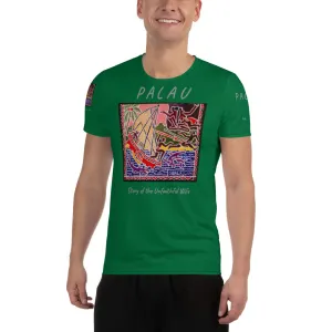 Palau Legends - Story of the Unfaithful Wife - All-Over Print Men's Athletic T-shirt