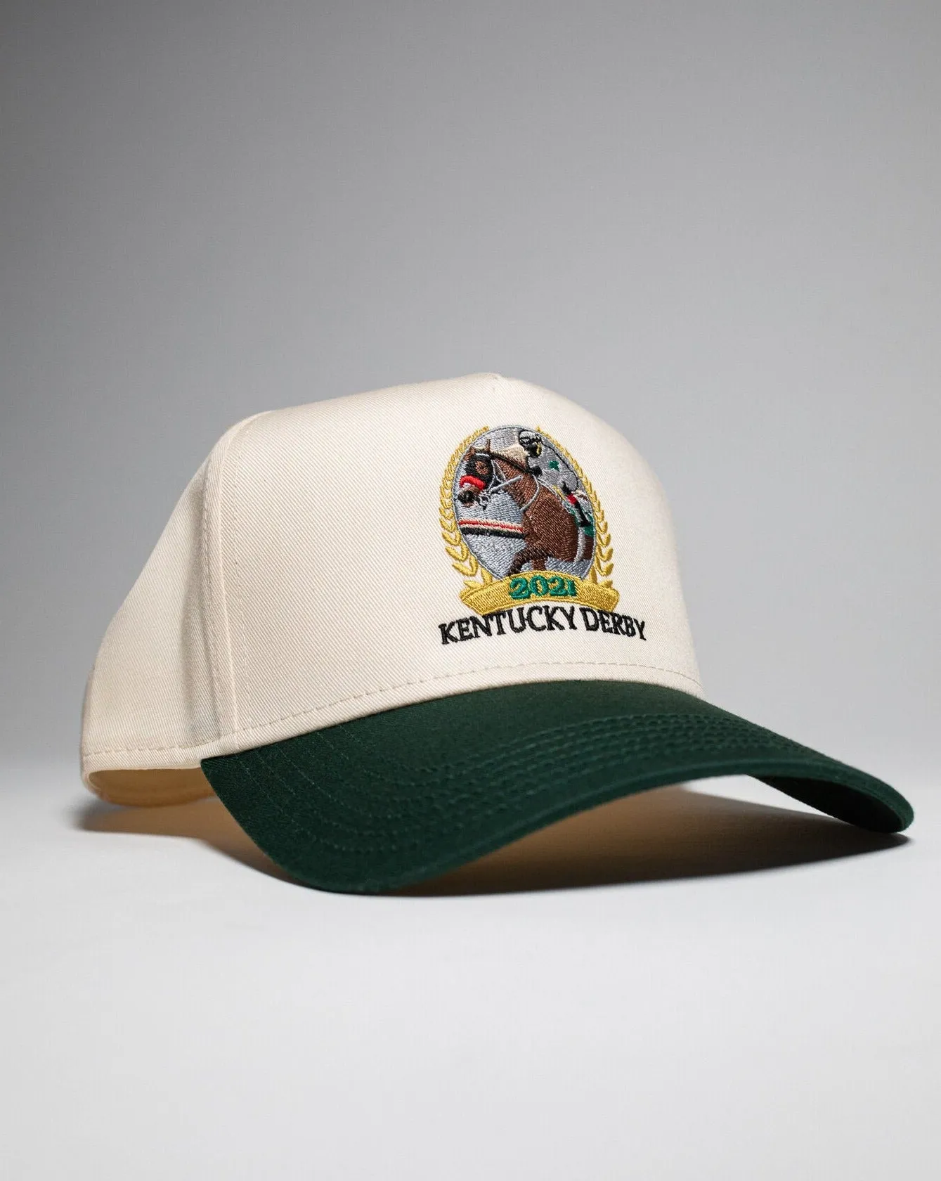 Pirate Kentucky Derby Churchill Downs Hat (Cream/Green)