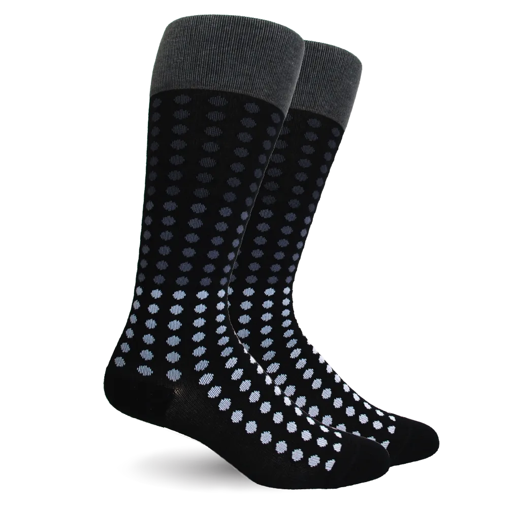 Polka Dot Cotton Black Energy Socks
