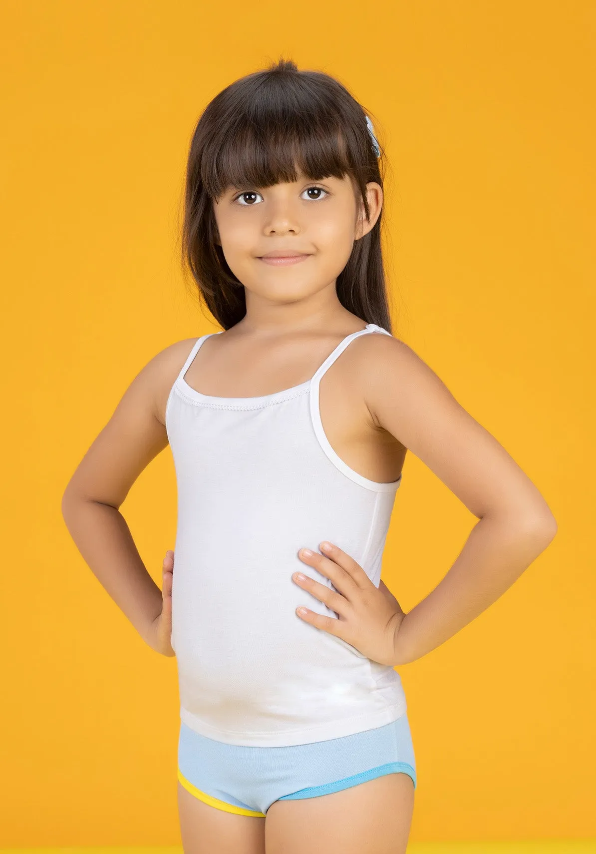 Primary Girls Spaghetti White Tencel Modal