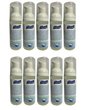 Purell Hand Sanitizer Sanitiser Pump Bottle 45ml Kills 99.9% Bacteria (10 PACK)