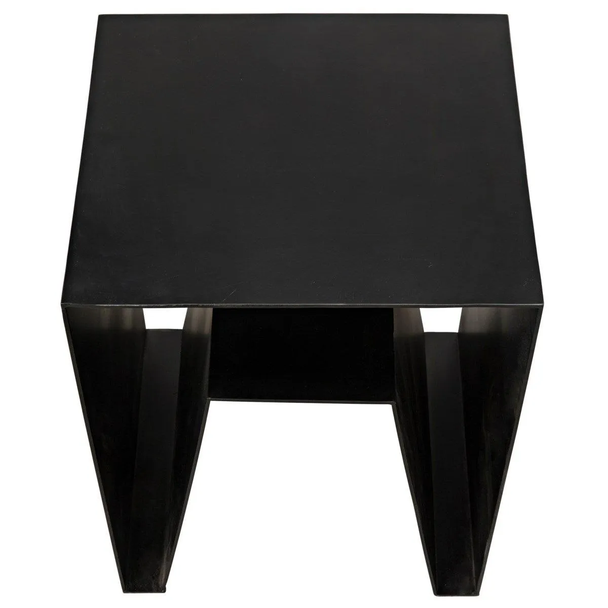 Quintin Side Table, Black Steel
