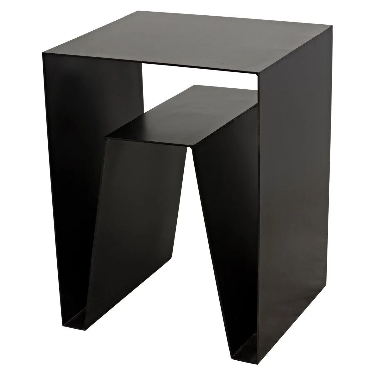 Quintin Side Table, Black Steel