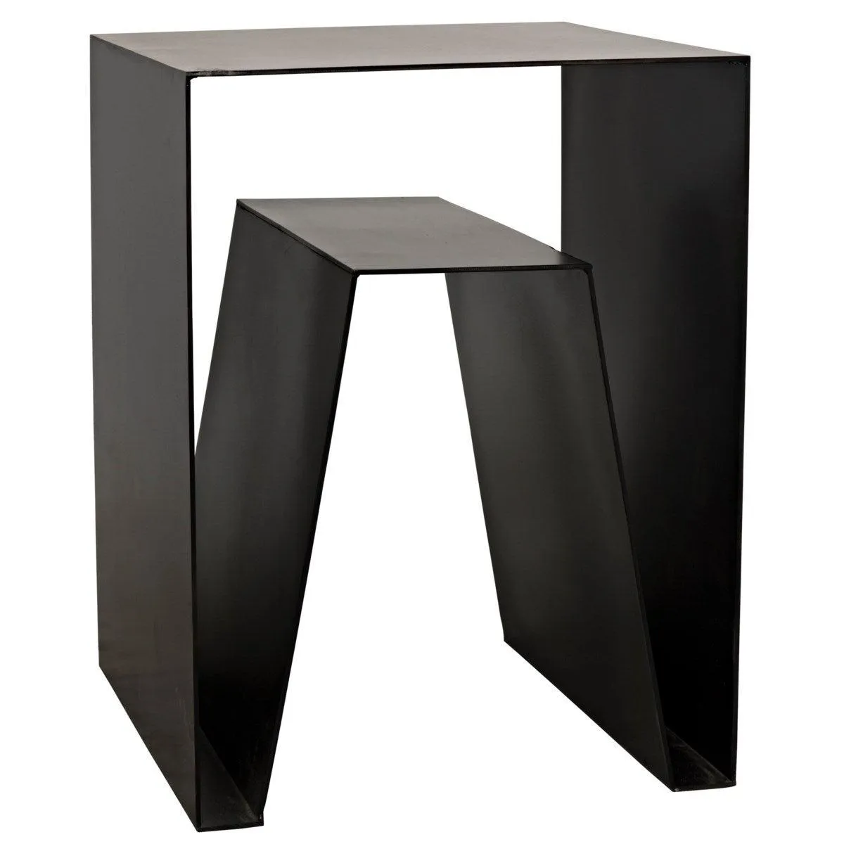Quintin Side Table, Black Steel