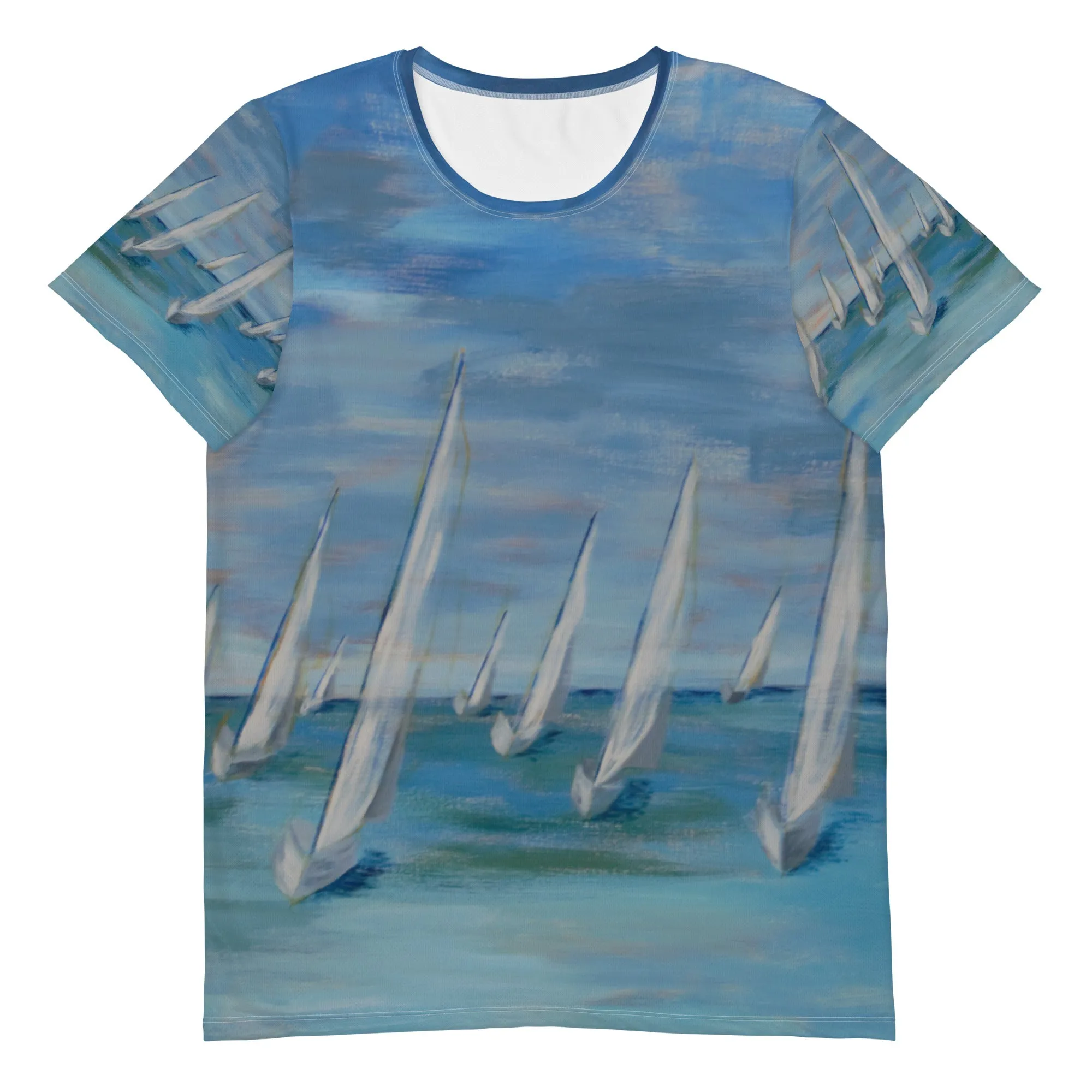 "Incoming - One Design"  Men's Athletic Surf Shirt