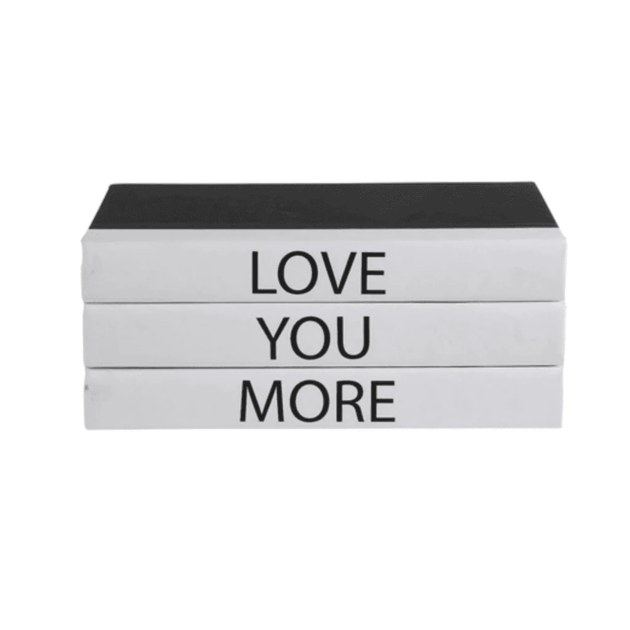 "LOVE YOU MORE." -  Quote Book Stack