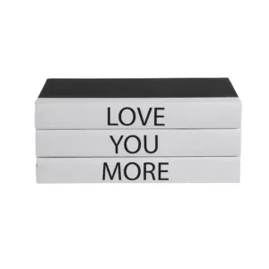 "LOVE YOU MORE." -  Quote Book Stack