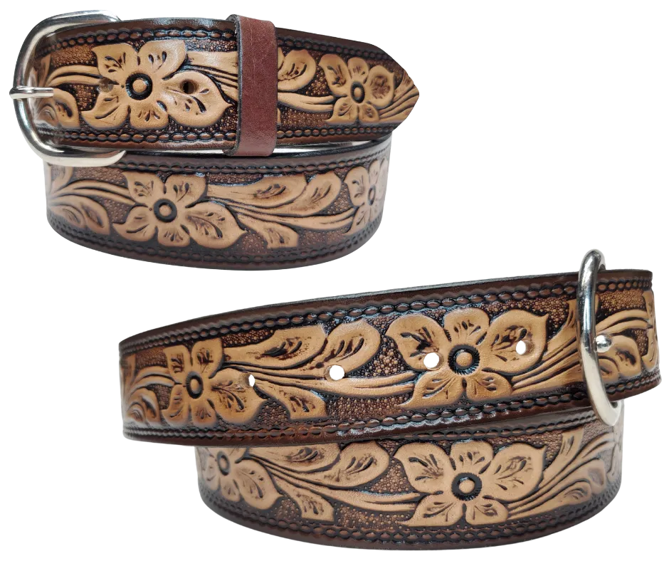 "The Dogwood" Leather Belt "Quick Ship"