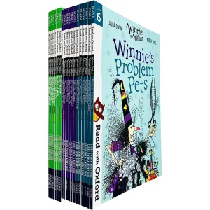 Read With Oxford: Winnie And Wilbur 18 Books Collection Set Level Stage 4, 5 & 6 (Age 4 - 6)