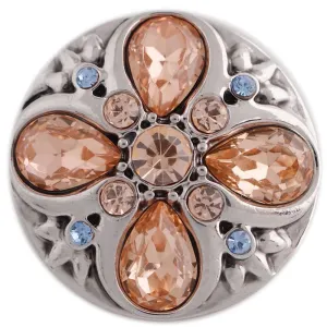 Rhinestone Metal Accent Jewelry Snap