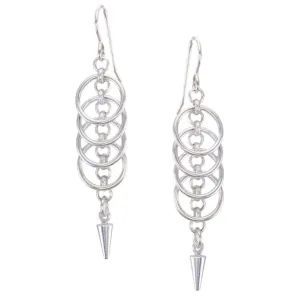 Rings and Chain Wire Earring
