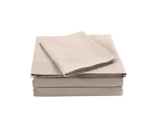 Royal Comfort Bamboo Blended Sheet & Pillowcases Set 1000TC Ultra Soft Bedding - GREY