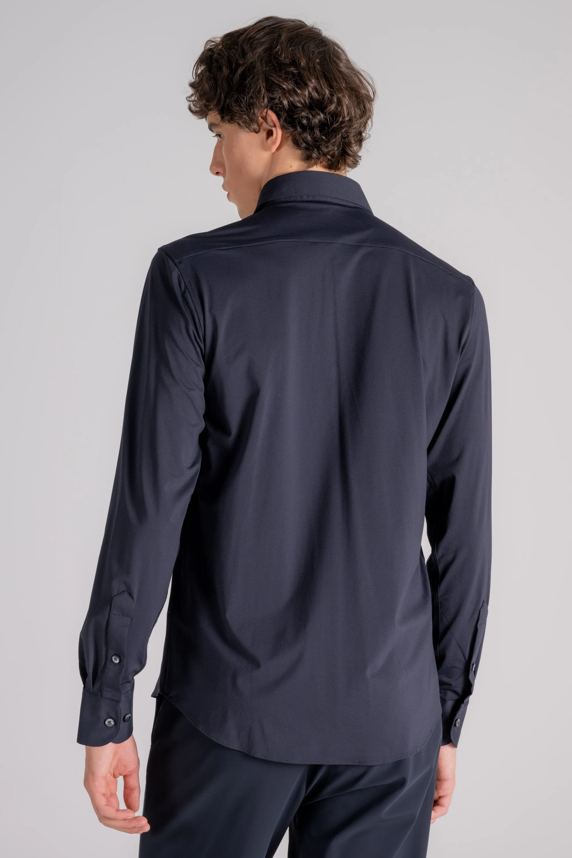 RRD Camicia Oxford in Poliammide/Elastam Blu