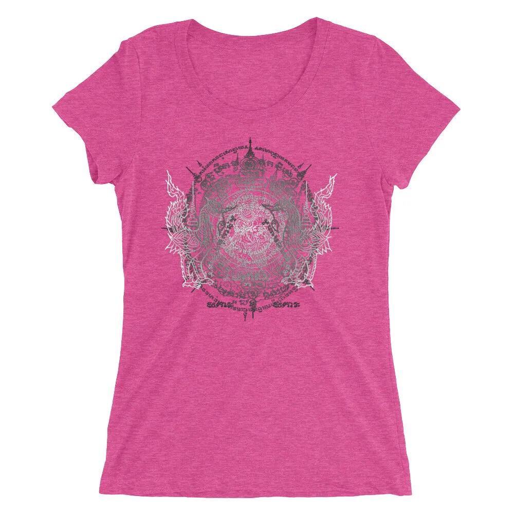Sacred Geometry Thai Buddhist Tattoos Mandala 1, Ladies' short sleeve t-shirt