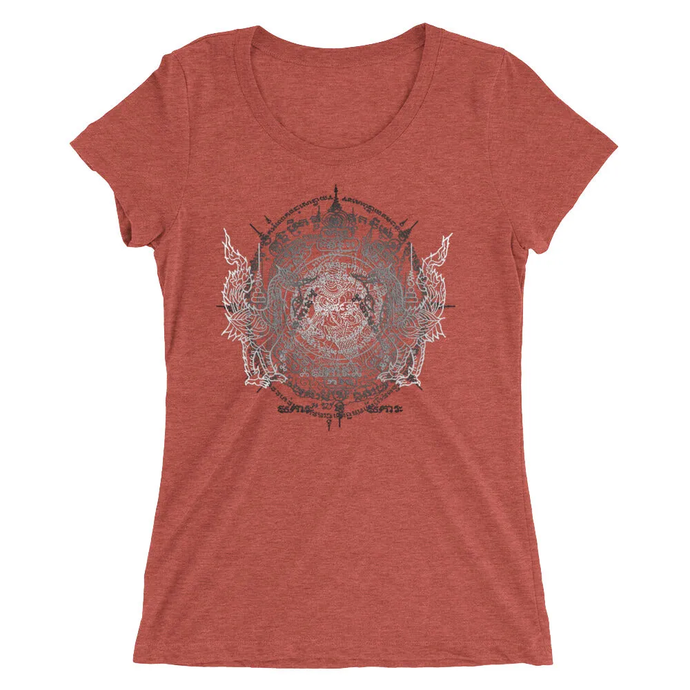 Sacred Geometry Thai Buddhist Tattoos Mandala 1, Ladies' short sleeve t-shirt